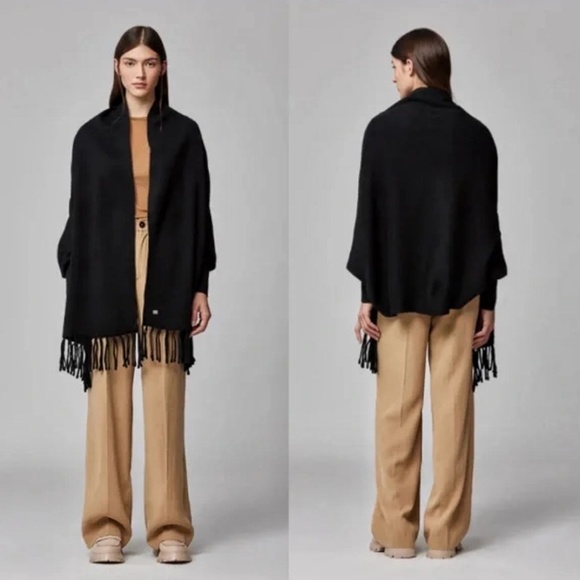 Soia & Kyo MIKU-S Cardigan/Scarf , Scarfigan Black.  One Size Fits All - Picture 1 of 4